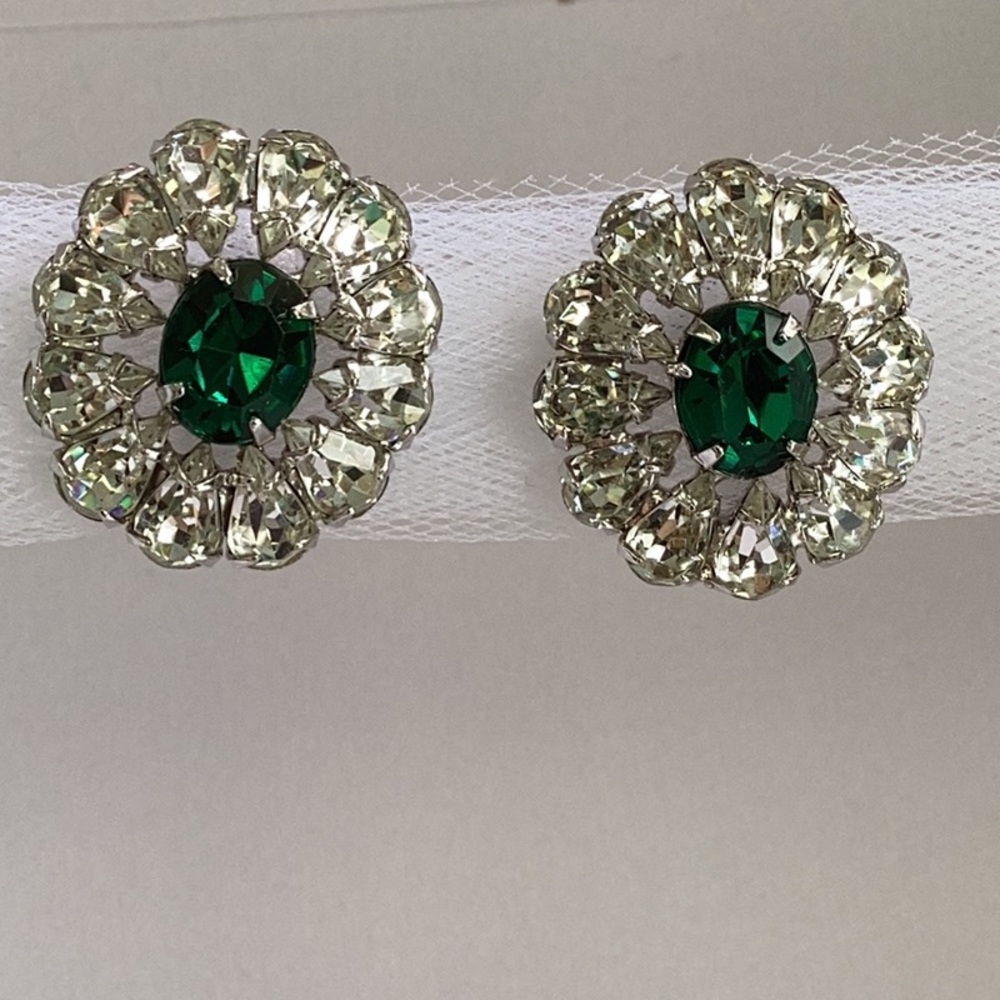 Vendome clip on costume earrings